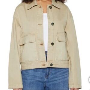 GAP Women's Beige Utility Jacket, Sz M